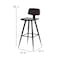 Flash Furniture Brown LeatherSoft Barstools with Gold Tips, PK2 AY-S02-BR-GG - alternate 8